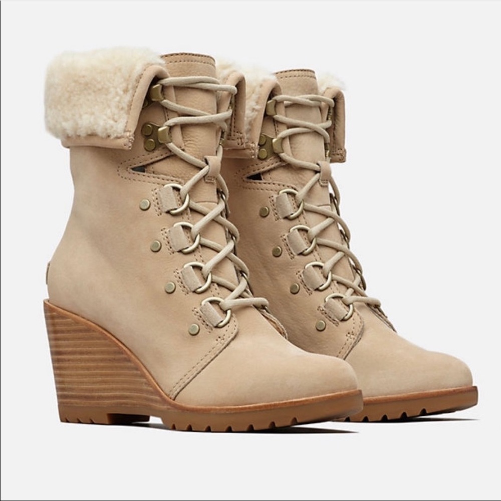 Sorel After Hours Wedge Lace Up Boot